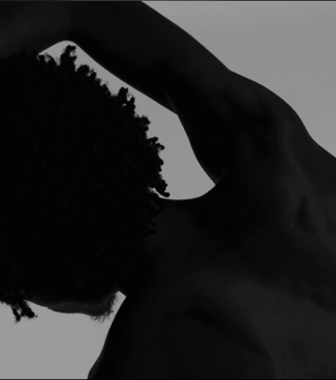 Man silhouette from behind